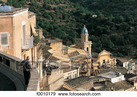 Stock Photo - Italy, Sicily, Raguse Ibla, San Giorgio. Fotosearch