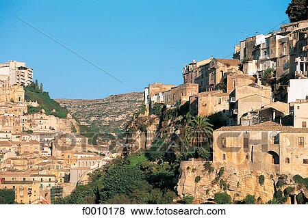 Stock Photo - Italy, Sicily, Raguse Ibla, Sta Maria delle Scale. Fotosearch