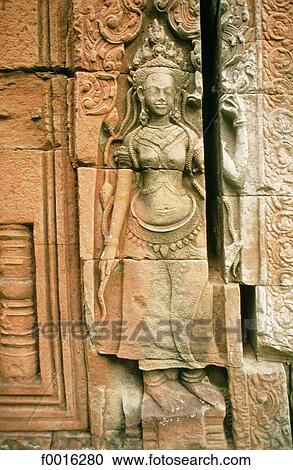 Cambodia, Angkor, Banteay Kdei, Devata View Large Photo Image Stock Image - Cambodia, Angkor, Banteay Kdei, Devata. Fotosearch