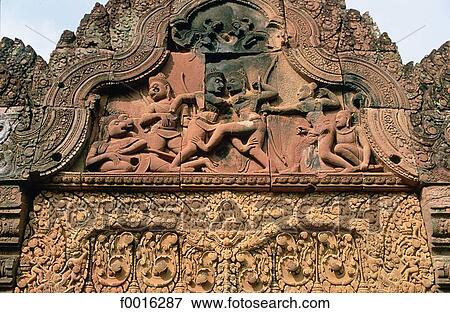 Stock Photo - Cambodia, Angkor, Banteay Srei. Fotosearch