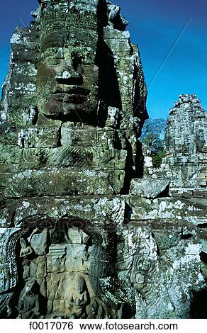 Cambodia, Angkor Thom, the Bayon View Large Photo Image Stock Photograph - Cambodia, Angkor Thom, the Bayon. Fotosearch
