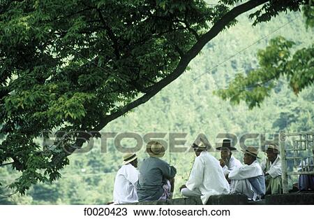 South Korea, Kosong region, Council of the Ancients View Large Photo Image Stock Image - South Korea, Kosong region, Council of the Ancients. Fotosearch
