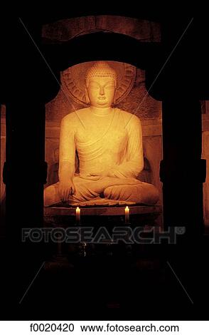 South Korea, Kyongjiu, Sokkuram caves, 8th century statue of Buddha View Large Photo Image Stock Image - South Korea, Kyongjiu, Sokkuram caves, 8th century statue of Buddha. Fotosearch