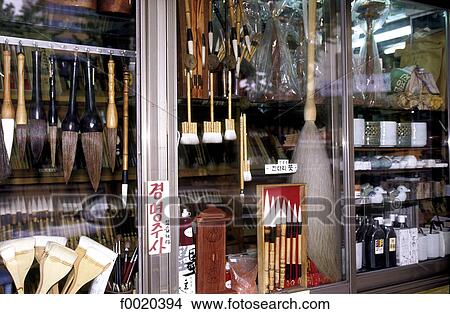 South Korea, Seoul, calligraphy shop View Large Photo Image Picture - South Korea, Seoul, calligraphy shop. Fotosearch