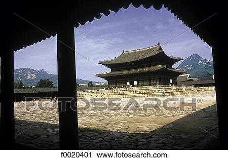 South Korea, Seoul, Kyongbokkung palace View Large Photo Image Stock Image - South Korea, Seoul, Kyongbokkung palace. Fotosearch