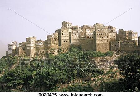 Yemen, Al Hajjara View Large Photo Image Stock Photography - Yemen, Al Hajjara. Fotosearch