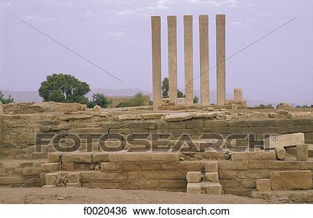 Yemen, Marib, temple of the Moon View Large Photo Image Stock Photograph - Yemen, Marib, temple of the Moon. Fotosearch