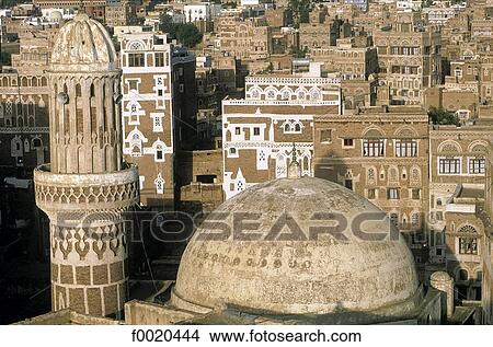 Yemen, Sanaa, Qubbat Talha mosque View Large Photo Image Picture - Yemen, Sanaa, Qubbat Talha mosque. Fotosearch