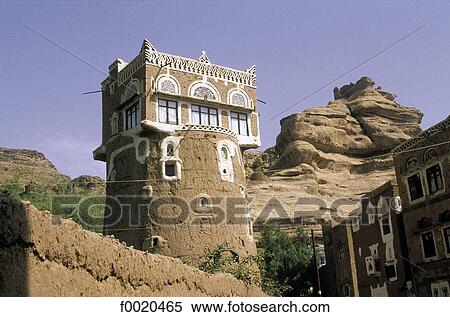 Yemen, Wadi Dahr, Qaryat al Qabil, watch tower View Large Photo Image Stock Photography - Yemen, Wadi Dahr, Qaryat al Qabil, watch tower. Fotosearch