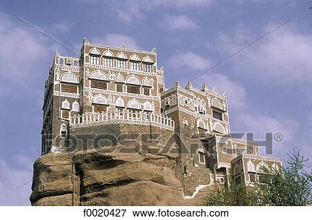 Yemen, Wadi Dahr, Rock Palace View Large Photo Image Stock Photo - Yemen, Wadi Dahr, Rock Palace. Fotosearch