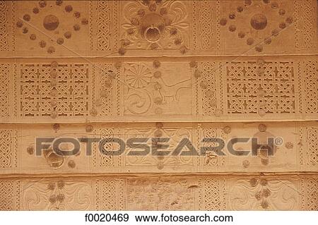 Yemen, Wadi Do'an, carved door View Large Photo Image Stock Photo - Yemen, Wadi Do'an, carved door. Fotosearch