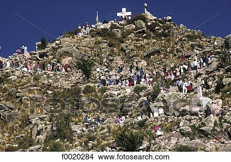 Bolivia, Copacabana, festivity of Madonna View Large Photo Image Picture - Bolivia, Copacabana, festivity of Madonna. Fotosearch