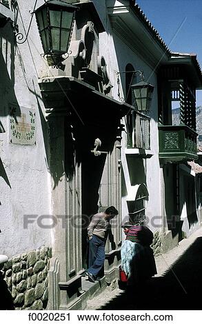 Bolivia, La Paz, calle Jean View Large Photo Image Stock Image - Bolivia, La Paz, calle Jean. Fotosearch