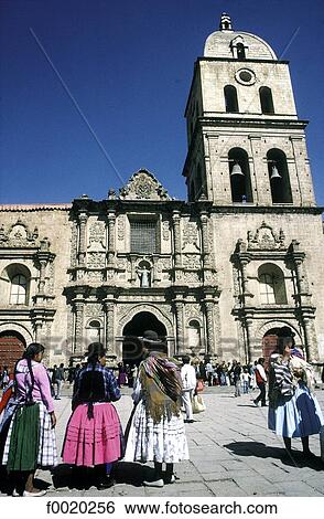 Stock Photograph - Bolivia, La Paz, San Francisco basilica. Fotosearch