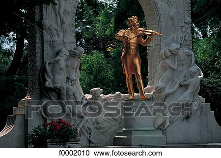 Austria, Vienna, monument to Johann Strauss View Large Photo Image Stock Image - Austria, Vienna, monument to Johann Strauss. Fotosearch
