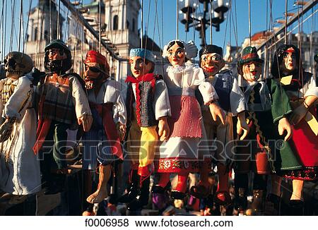 Stock Photo - Czech republic, Prague, puppets. Fotosearch