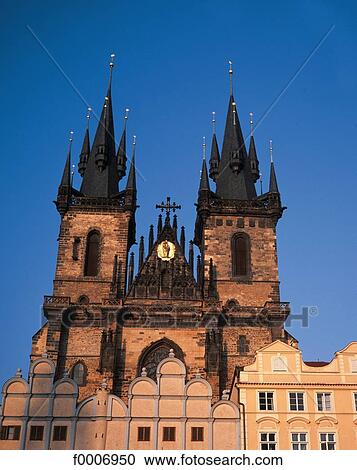 Czech republic, Prague, Tyn cathedral View Large Photo Image Stock Image - Czech republic, Prague, Tyn cathedral. Fotosearch