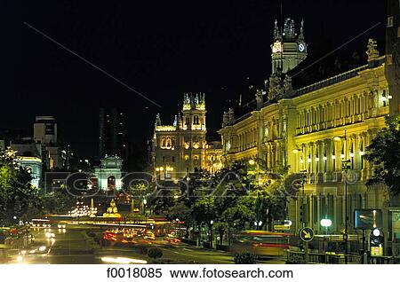 Spain, Madrid, Cibeles square View Large Photo Image Stock Photography - Spain, Madrid, Cibeles square. Fotosearch