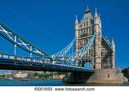 Stock Image - United Kingdom, London, Tower Bridge. Fotosearch