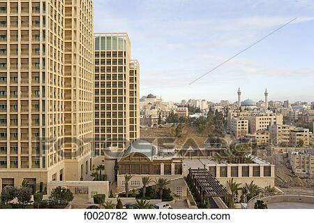 Jordan, Amman, overview of the city View Large Photo Image Stock Image - Jordan, Amman, overview of the city. Fotosearch