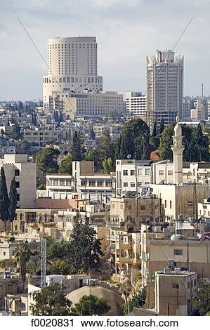 Jordan, Amman, overview View Large Photo Image Stock Image - Jordan, Amman, overview. Fotosearch