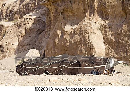 Stock Image - Jordan, Beida, Bedouin camp. Fotosearch