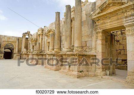 Jordan, Jerash, Roman theater View Large Photo Image Stock Photo - Jordan, Jerash, Roman theater. Fotosearch