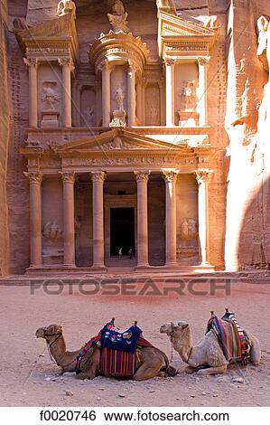 Jordan, Petra, al Khazneh View Large Photo Image Stock Photograph - Jordan, Petra, al Khazneh. Fotosearch