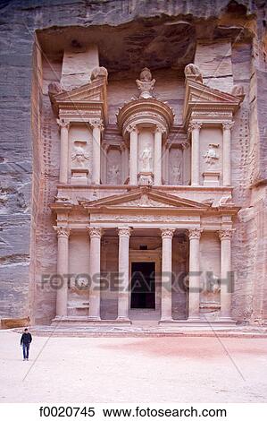 Jordan, Petra, al Khazneh View Large Photo Image Stock Photography - Jordan, Petra, al Khazneh. Fotosearch