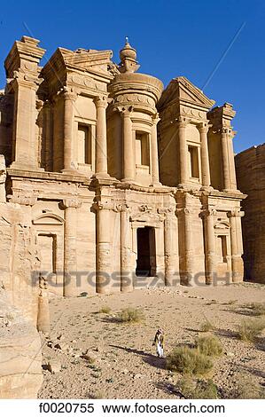 Jordan, Petra, el Deir View Large Photo Image Stock Photography - Jordan, Petra, el Deir. Fotosearch