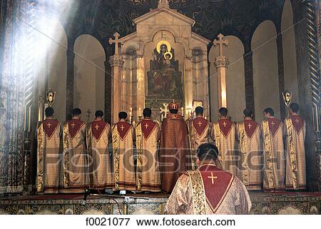 Armenia, Etchmidzine, cathedral, mass celebrated in the Armenian Rite View Large Photo Image Stock Photo - Armenia, Etchmidzine, cathedral, mass celebrated in the Armenian Rite. Fotosearch
