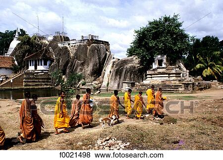Stock Photo - Sri Lanka, Anuradhapura, Puliyankulama Monastery. Fotosearch