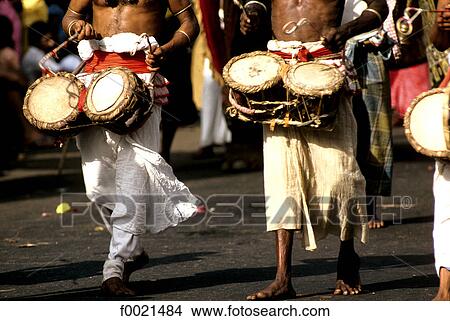 Picture - Sri Lanka, Kandy, Perahera Celebration, procession. Fotosearch