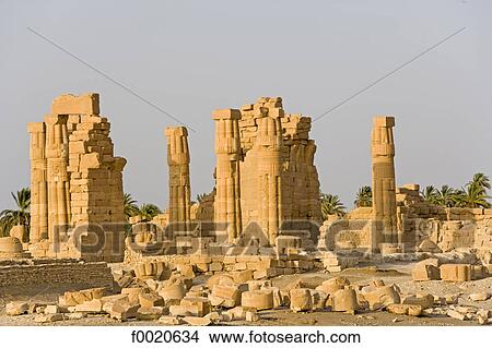 Sudan, Eastern Sahara, Soleib, Temple of Amon's ruins View Large Photo Image Picture - Sudan, Eastern Sahara, Soleib, Temple of Amon's ruins . Fotosearch