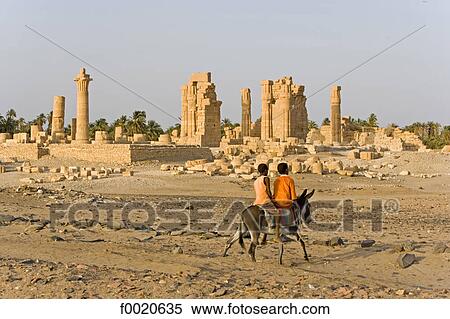 Sudan, Eastern Sahara, Soleib, Temple of Amon's ruins View Large Photo Image Stock Photography - Sudan, Eastern Sahara, Soleib, Temple of Amon's ruins . Fotosearch
