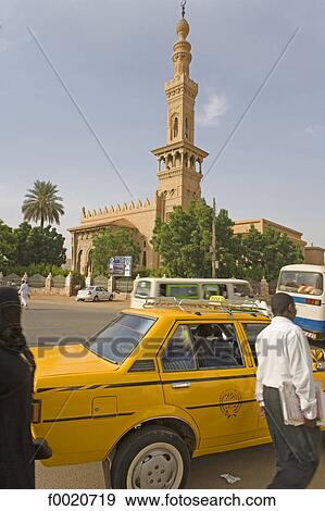 Stock Photo - Sudan, Khartoum, around the Great Mosque. Fotosearch