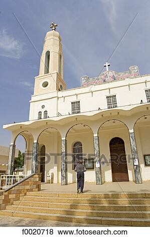 Sudan, Khartoum, Saint Mary's Coptic Cathedral View Large Photo Image Stock Photo - Sudan, Khartoum, Saint Mary's Coptic Cathedral. Fotosearch
