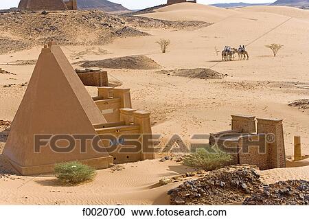 Stock Image - Sudan, Merowe necropolis. Fotosearch