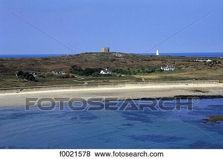 Stock Photo - Channel Islands, Alderney, seaside. Fotosearch