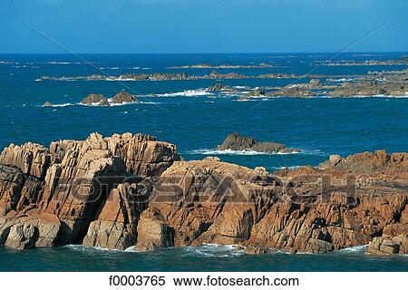 Stock Photography - Channel Islands, Guernsey, coastal landscape. Fotosearch