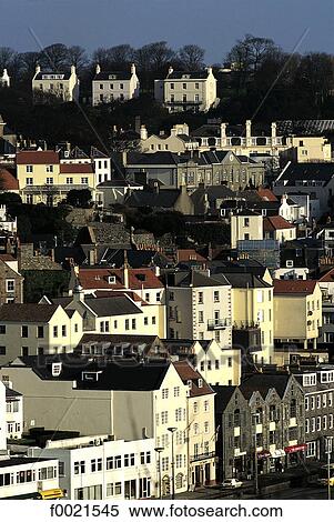 Channel Islands, Guernsey, St Peter Port View Large Photo Image Stock Photography - Channel Islands, Guernsey, St Peter Port. Fotosearch