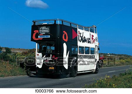 Channel Islands, Guernsey, double-decker bus View Large Photo Image Stock Photograph - Channel Islands, Guernsey, double-decker bus. Fotosearch