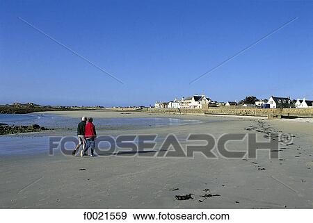 Channel Islands, Guernsey, stroll at the beach View Large Photo Image Stock Photo - Channel Islands, Guernsey, stroll at the beach. Fotosearch