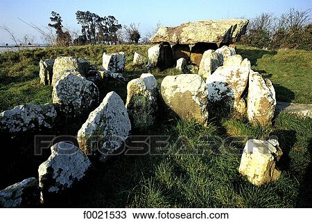 Stock Image - Channel Islands, Jersey, Faldouet dolmen . Fotosearch