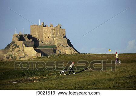 Channel Islands, Jersey, Montorgueil castle, golf View Large Photo Image Stock Photo - Channel Islands, Jersey, Montorgueil castle, golf. Fotosearch
