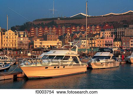 Channel Islands, Jersey, St Helier harbour View Large Photo Image Picture - Channel Islands, Jersey, St Helier harbour. Fotosearch