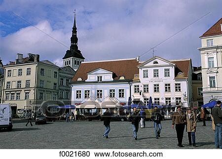 Stock Image - Estonia, Tallinn, Old Town. Fotosearch