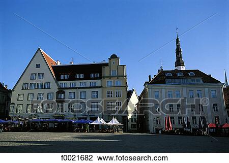 Estonia, Tallinn, Old Town View Large Photo Image Stock Image - Estonia, Tallinn, Old Town. Fotosearch