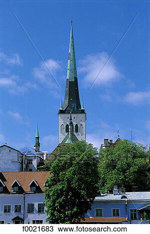 Stock Image - Estonia, Tallinn, Old Town. Fotosearch