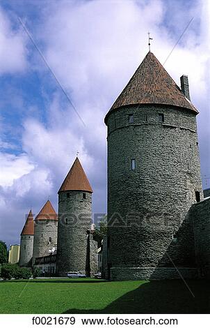 Estonia, Tallinn, Old Town View Large Photo Image Stock Photo - Estonia, Tallinn, Old Town. Fotosearch